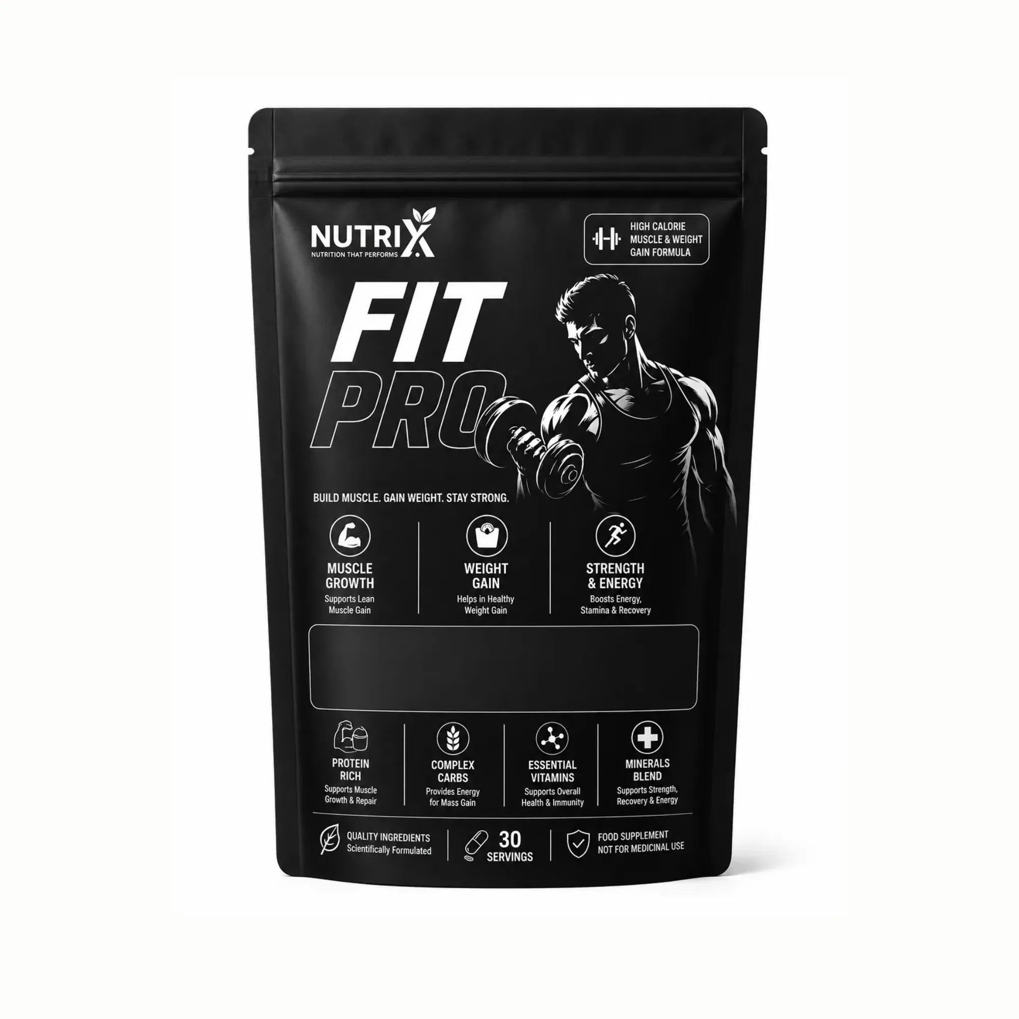 Fit Pro – High-Calorie Muscle & Healthy Weight Gain Formula | Pure Herb's